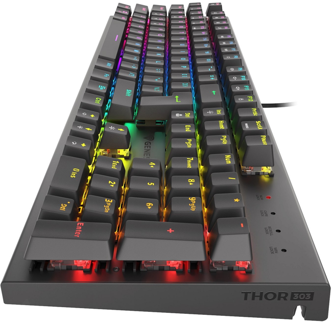 Klawiatura przewodowa Genesis Thor 303 Outemu Red USB Czarna (NKG-1877) - obraz 4