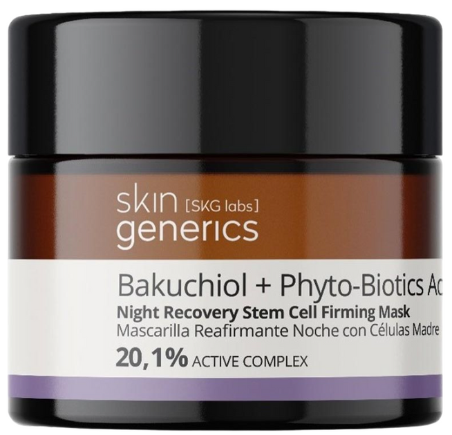 Зміцнювальна нічна маска для обличчя Skin Generics Bkuchiol Phyto-Biotics Acai Stem Cell Firming 50 мл (8436559351058) - зображення 1