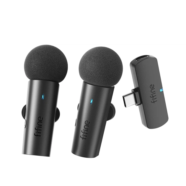 Безпровідний петличний мікрофон Fifine M8 Комплект з двох (Wireless) (Type-C) - зображення 2