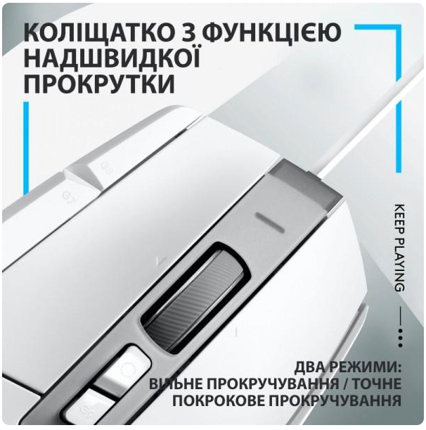 Мышь Wireless Logitech G502 X Lightspeed White (910-006189) - Фото 7 Мышь Wireless Logitech G502 X Lightspeed White (910-006189) - изображение 7
