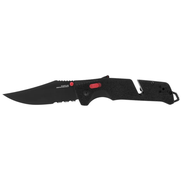 Нож SOG Trident AT Black/Red/Partially Serrated (1033-SOG 11-12-02-41) - изображение 1