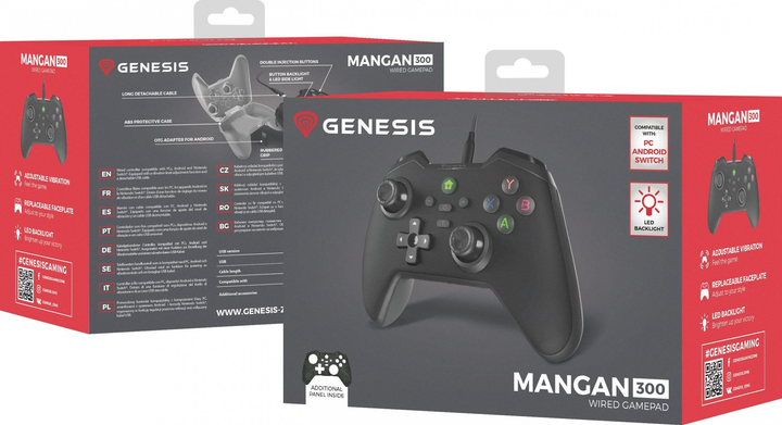 Pad do gier Genesis Mangan 300 Czarny (NJG-2103) - obraz 12