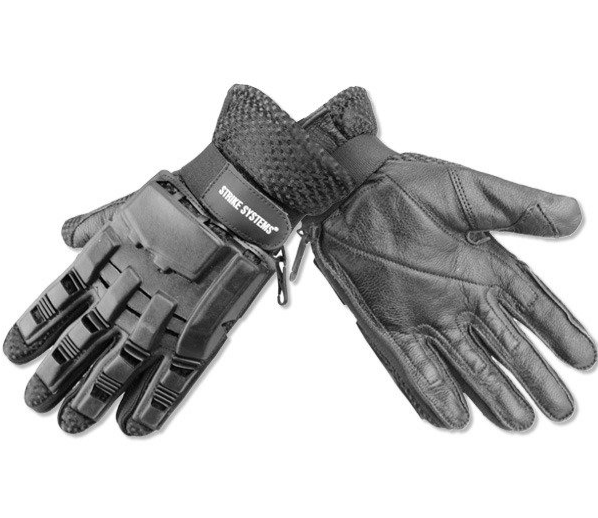 Перчатки кожанные полнопалые ASG 12531 L с защитными элементами Черный - изображение 2