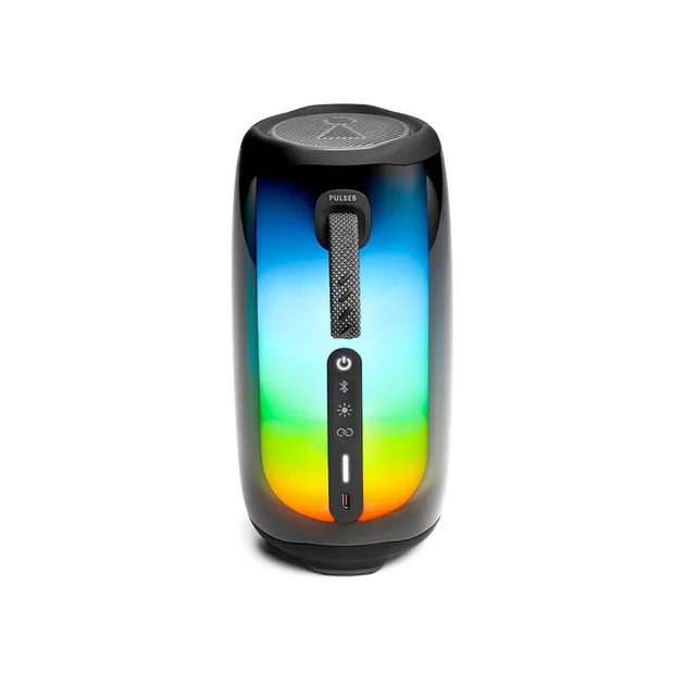 Бездротова портативна колонка SPS PULSE 5 Bluetooth 5.0 з підсвічуванням Чорний - зображення 4