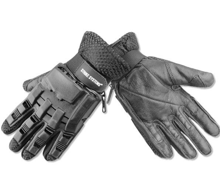 Перчатки кожанные полнопалые ASG 12530 с защитными элементами M Черный - изображение 2