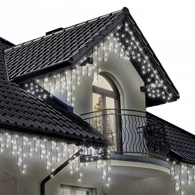Гірлянда-бахрома вулична Xmas 7404 LED 150 3.3Line Short curtain 2Вт 10х1.5м зі з'єднувачем Білий - Фото 3 Гірлянда-бахрома вулична Xmas 7404 LED 150 3.3Line Short curtain 2Вт 10х1.5м зі з'єднувачем Білий - зображення 3