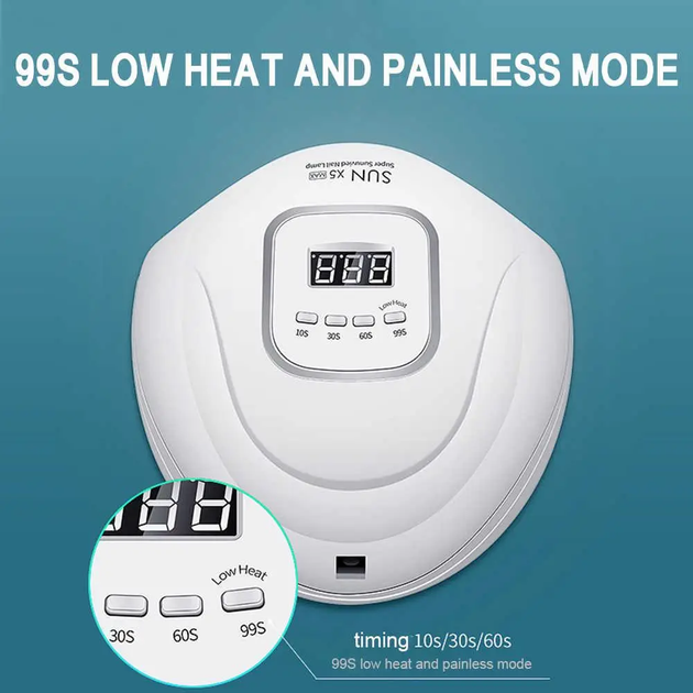 Лампа для манікюру SUN X5 MAX 80W (Лампа для сушіння нігтів) - Фото 8 Лампа для манікюру SUN X5 MAX 80W (Лампа для сушіння нігтів) - зображення 8