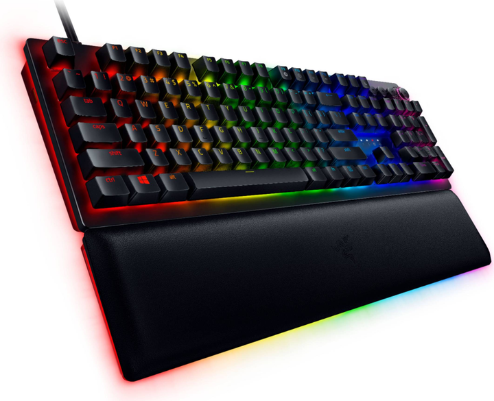 Клавіатура дротова Razer Huntsman V2 Optical Clicky Purple Switch US Layout Black (RZ03-03930300-R3M1) - зображення 6