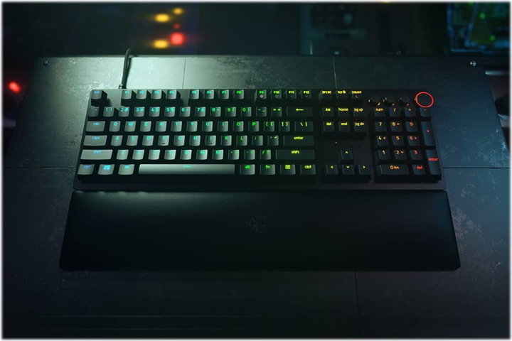 Клавіатура дротова Razer Huntsman V2 Optical Clicky Purple Switch US Layout Black (RZ03-03930300-R3M1) - зображення 8