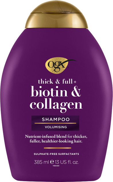 Акція на Шампунь OGX Biotin&Collagen для позбавленого об'єму й тонкого волосся з біотином і колагеном 385 мл від Rozetka