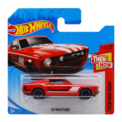 Машинка Базова Hot Wheels '67 Mustang Then And Now 1:64 FJX91 Red