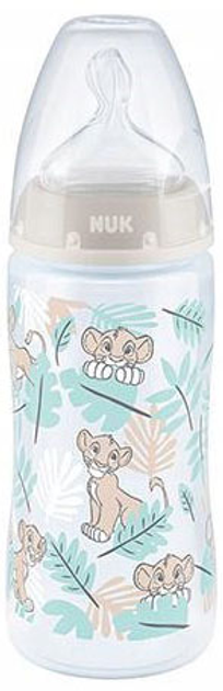 Пляшечка для годування Nuk First Choice King Lion Transparent 300 мл (4008600418719) - зображення 1