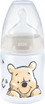 Пляшечка для годування Nuk First Choice Winnie The Pooh з індикатором температури Блакитна 150 мл (4008600441250) - зображення 1