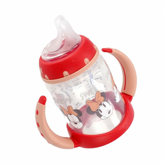 Butelka do karmienia Nuk First Choice Learning Bottle Mickey Czerwona 150 ml (4008600382690) - obraz 3