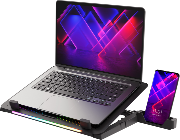 Podkładka chłodząca do laptopa Genesis OXID 450 Black (NHG-1678) - obraz 7
