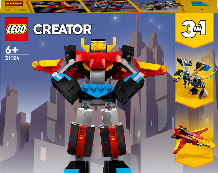 Zestaw klockow Lego Creator Super Robot 159 elementow (31124) (955555903352563) - Outlet - obraz 1