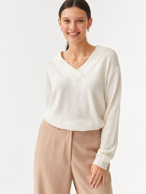 Пуловер жіночий Tatuum Kaszmi T2401.090 L Білий (5900142299902) - зображення 1
