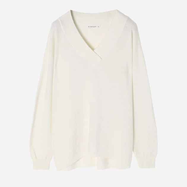 Pulower damski Tatuum Kaszmi T2401.090 L Biały (5900142299902) - obraz 4