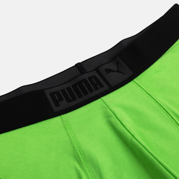 Набір трусів-боксерів чоловічих 3 шт Puma Basic Boxer Placed Logo Elastic 3p 93554807 M Чорний з салатовим (8720245544900) - зображення 9