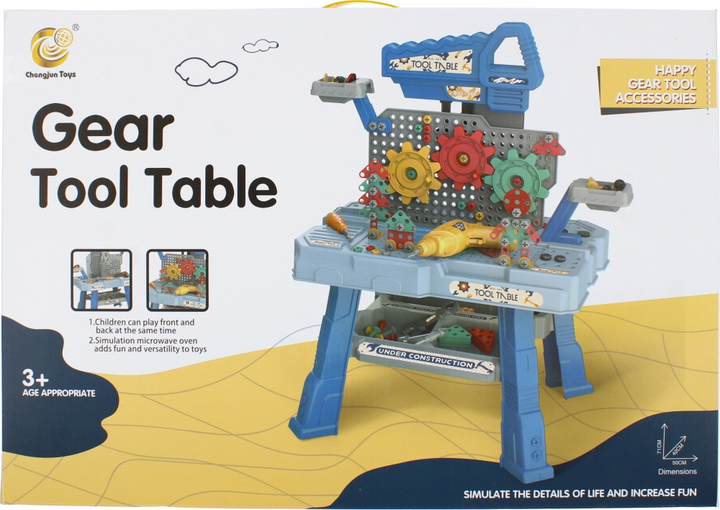 Zestaw do zabawy Mega Creative Gear Tool Table (5904335851267) - obraz 1