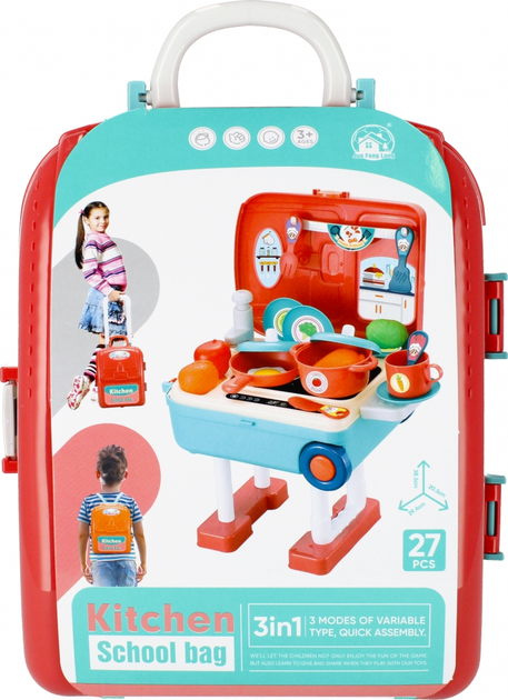 Zestaw kuchenny Mega Creative Kitchen School Bag z akcesoriami 27 elementów (5904335851892) - obraz 1