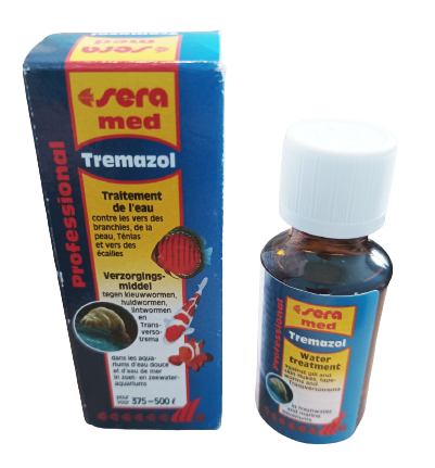 Ліки для риб проти черв'яків Sera Med Professional Tremazol на 375 - 500 л 25 мл 21906 - зображення 3