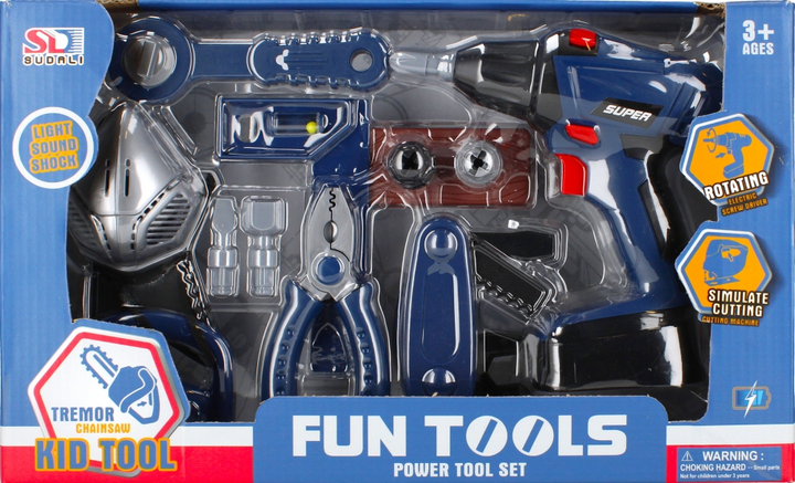 Набір інструментів Mega Creative Fun Tools з дрилем Синій (5904335854947) - зображення 1