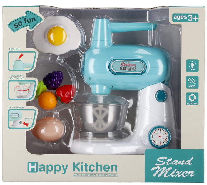 Mikser Mega Creative Happy Kitchen Stand Mixer z akcesoriami (5905523601602) - obraz 1