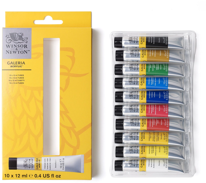 Zestaw farb akrylowych Winsor & Newton Galeria Acrylic Colour 10 x 12 ml (0884955074169) - obraz 2