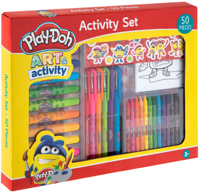 Набір для малювання Hasbro Play-Doh Art Activity Activity 50 предметів (8715427086415) - зображення 1