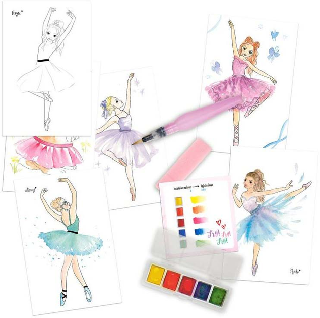 Набір для творчості Depesche TOPModel Watercolour Ballet (4010070637385) - зображення 1