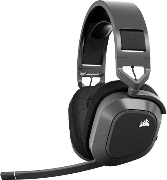 Навушники Corsair HS80 Max Wireless Gaming Headset Steel Gray (CA-9011295-EU) - зображення 1