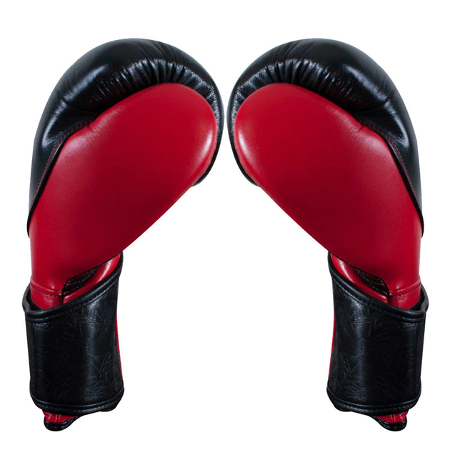Боксерские перчатки Cleto Reyes High Precision Leather Training Gloves Black Red (01E7.16.BKRD) - изображение 2