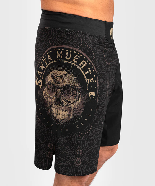 Шорты для ММА Venum Santa Muerte Dark Side Fightshorts - Black Brown (VENUM-04806-124-L) - Фото 3 Шорты для ММА Venum Santa Muerte Dark Side Fightshorts - Black Brown (VENUM-04806-124-L) - изображение 3