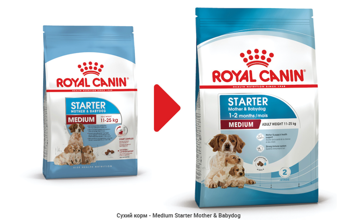 Сухой корм для щенков и собак средних пород Royal Canin Medium Starter 1 кг 2993010 - Фото 2 Сухой корм для щенков и собак средних пород Royal Canin Medium Starter 1 кг 2993010 - изображение 2