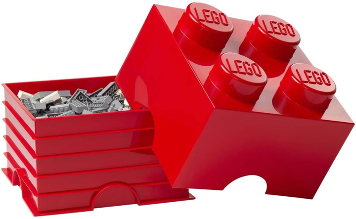Контейнер для зберігання LEGO Storage Brick 4 Червоний (40031730) - зображення 2