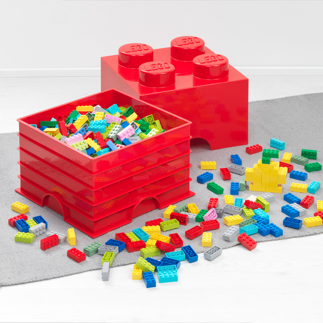Контейнер для зберігання LEGO Storage Brick 4 Червоний (40031730) - зображення 4