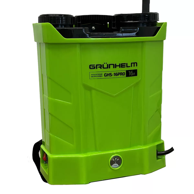 Опрыскиватель аккумуляторный GRUNHELM GHS-16PRO, 8AH/12V, рабочее давление 2-5Bar, объем 16 л - изображение 2