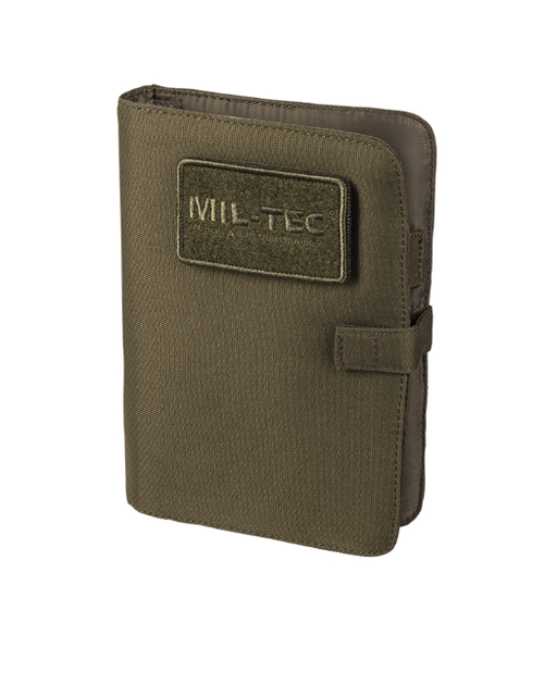 Блокнот тактичний Mil-Tec У захисному чохлі 14,5Х4,5Х20,5 см ОЛИВА TACTICAL NOTEBOOK SMALL OLIV (15984001) - зображення 2