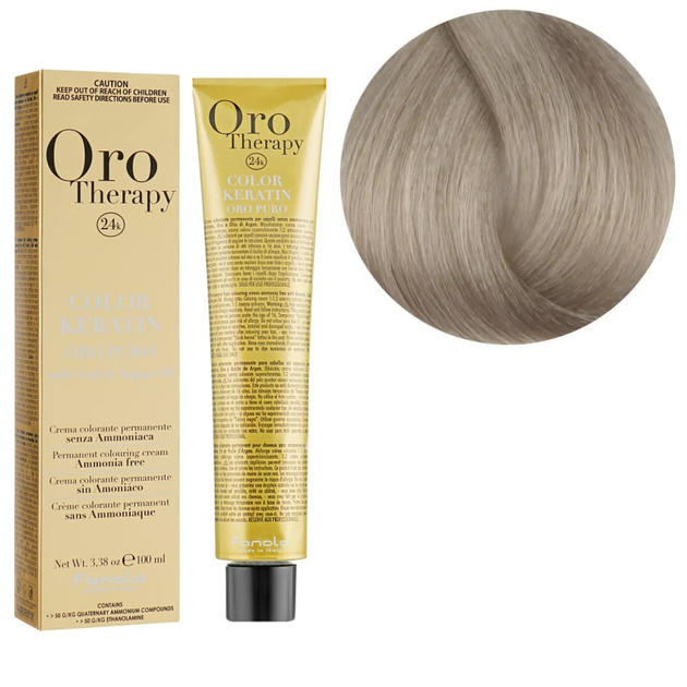 9.13 Крем-фарба Keratin Oro Puro Fanola 100 мл - Фото 1 9.13 Крем-фарба Keratin Oro Puro Fanola 100 мл - зображення 1