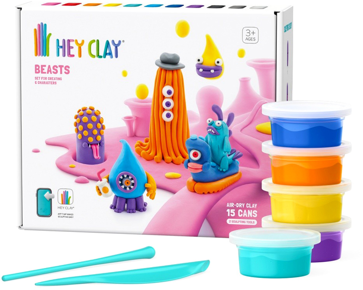 Пластична маса Hey Clay Beasts 15 шт (5904754607117) - зображення 3