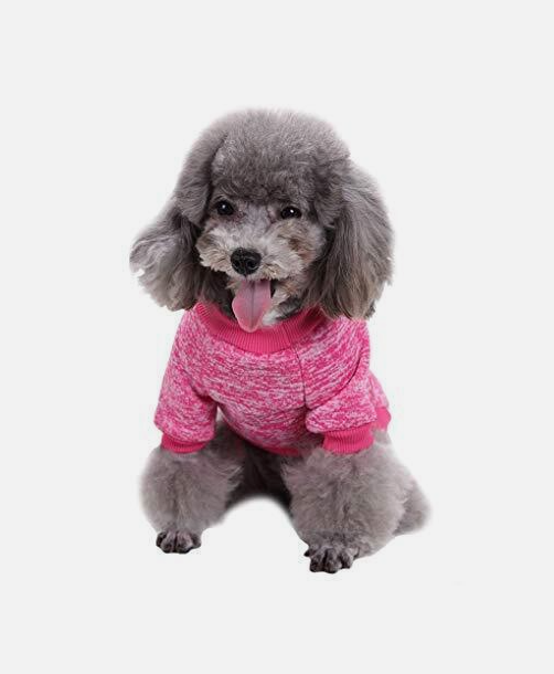 Кофта для собак та котів EcoToys Bright Pink XS ряба яскраво-рожева A: 20 см B: 31 см C: 19 см 7098 - Фото 3 Кофта для собак та котів EcoToys Bright Pink XS ряба яскраво-рожева A: 20 см B: 31 см C: 19 см 7098 - зображення 3