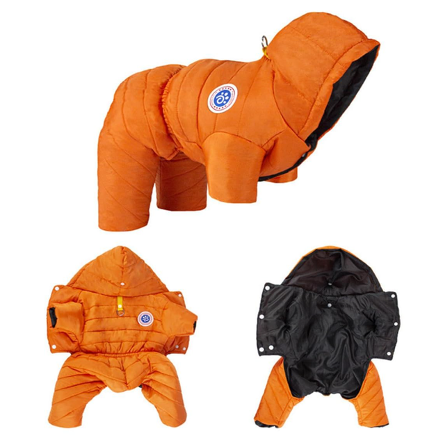 Комбінезон для собак та котів EcoToys Orange S помаранчевий A: 24 см B: 32 см C: 28 см 6933 - Фото 3 Комбінезон для собак та котів EcoToys Orange S помаранчевий A: 24 см B: 32 см C: 28 см 6933 - зображення 3