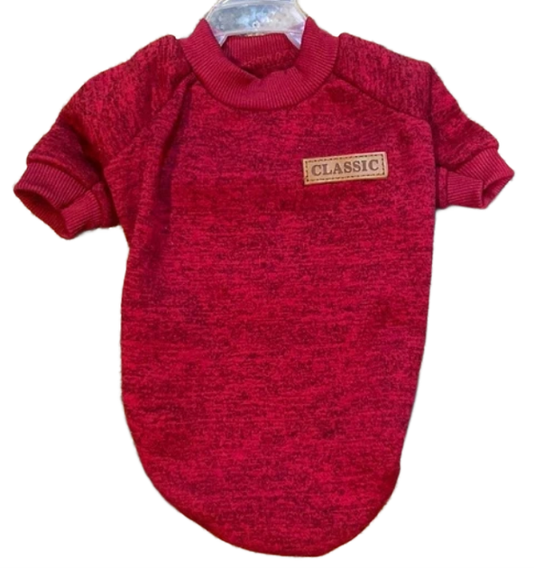 Кофта для собак и котов EcoToys Rose S рябая малиновая A: 25 см B: 34 см C: 20 см 7136 - изображение 5