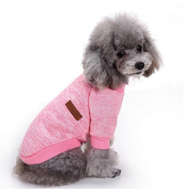 Кофта для собак и котов EcoToys Pink XS рябая розова A: 20 см B: 31 см C: 19 см 7129 - Фото 4 Кофта для собак и котов EcoToys Pink XS рябая розова A: 20 см B: 31 см C: 19 см 7129 - изображение 4