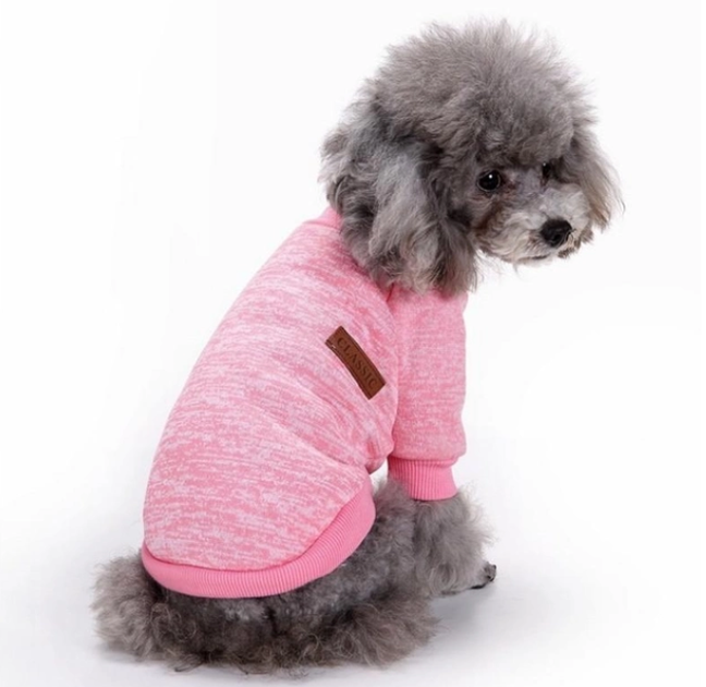 Кофта для собак и котов EcoToys Pink XS рябая розова A: 20 см B: 31 см C: 19 см 7129 - Фото 5 Кофта для собак и котов EcoToys Pink XS рябая розова A: 20 см B: 31 см C: 19 см 7129 - изображение 5