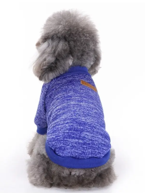 Кофта для собак и котов EcoToys Navy Blue XS рябая синяя A: 20 см B: 31 см C: 19 см X-7110 - Фото 7 Кофта для собак и котов EcoToys Navy Blue XS рябая синяя A: 20 см B: 31 см C: 19 см X-7110 - изображение 7