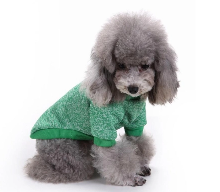 Кофта для собак и котов EcoToys Green M рябая зеленая A: 30 см B: 37 см C: 24 см M-7070 - Фото 4 Кофта для собак и котов EcoToys Green M рябая зеленая A: 30 см B: 37 см C: 24 см M-7070 - изображение 4