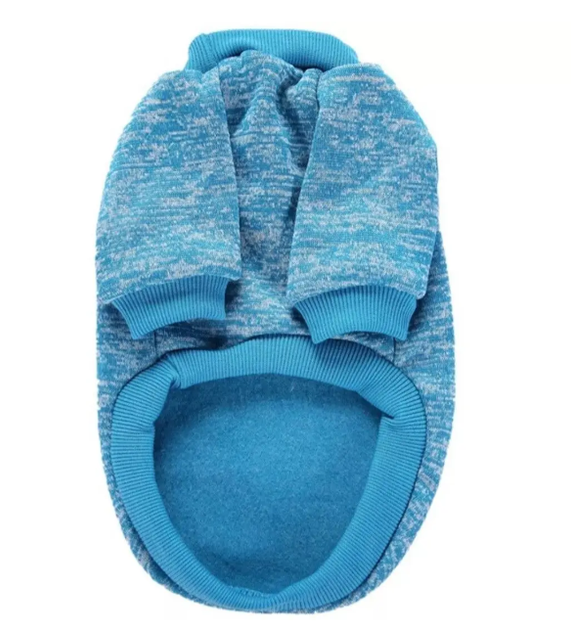 Кофта для собак та котів EcoToys Lake Blue S ряба блакитна A: 25 см B: 34 см C: 20 см 7087 - Фото 2 Кофта для собак та котів EcoToys Lake Blue S ряба блакитна A: 25 см B: 34 см C: 20 см 7087 - зображення 2