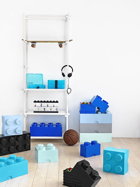 Pojemnik do przechowywania LEGO Storage Brick 4 z szufladą AquaBlue (40051742) - obraz 4